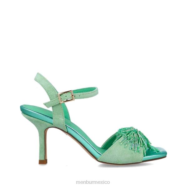 sandalias Menbur lacerda verde mujer 04JD2910