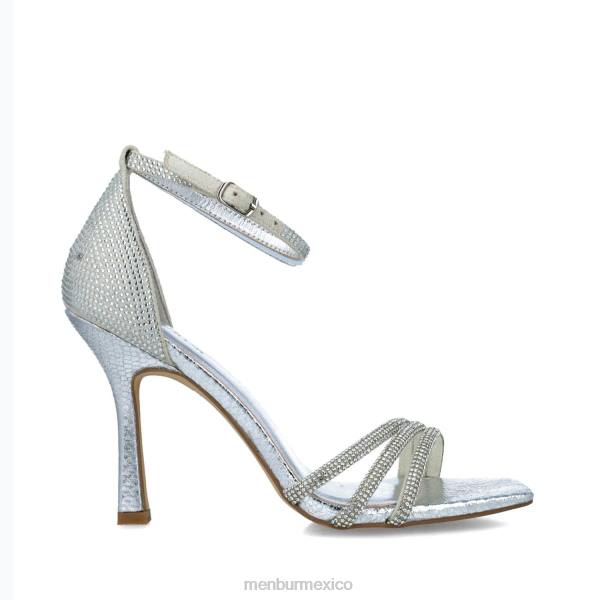 sandalias Menbur lepus plata mujer 04JD2734