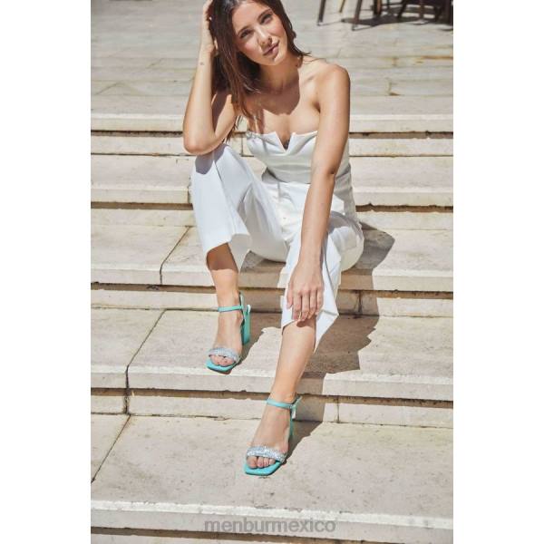 sandalias Menbur lince azul medio mujer 04JD2593