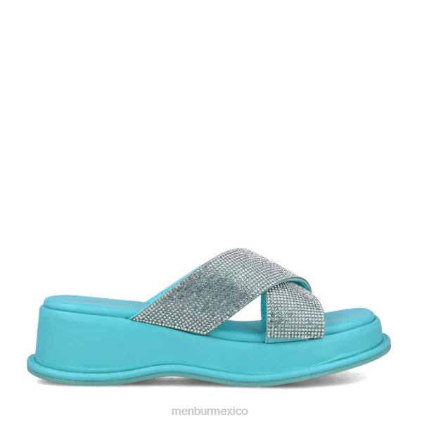 sandalias Menbur lince azul medio mujer 04JD2933