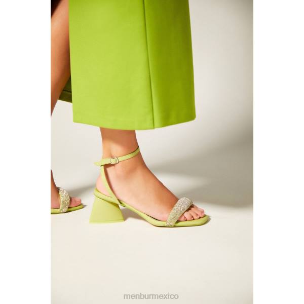 sandalias Menbur lince verde mujer 04JD2759
