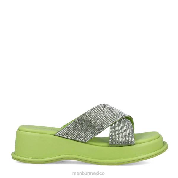 sandalias Menbur lince verde mujer 04JD2932