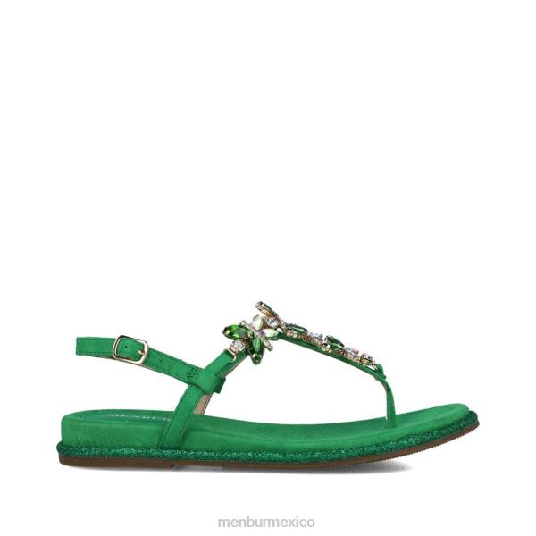 sandalias Menbur mensae verde mujer 04JD2896