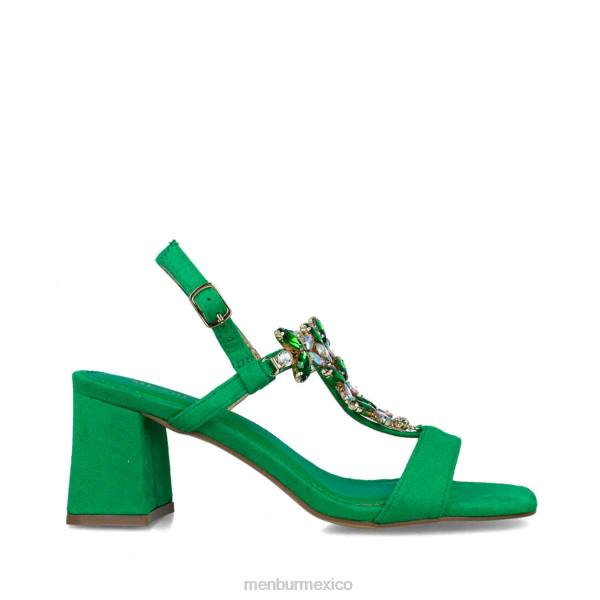 sandalias Menbur mensae verde mujer 04JD2898