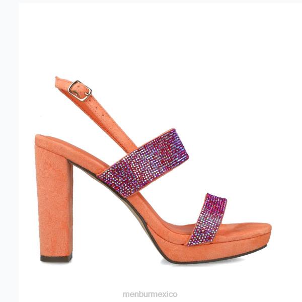 sandalias Menbur musca naranja mujer 04JD37
