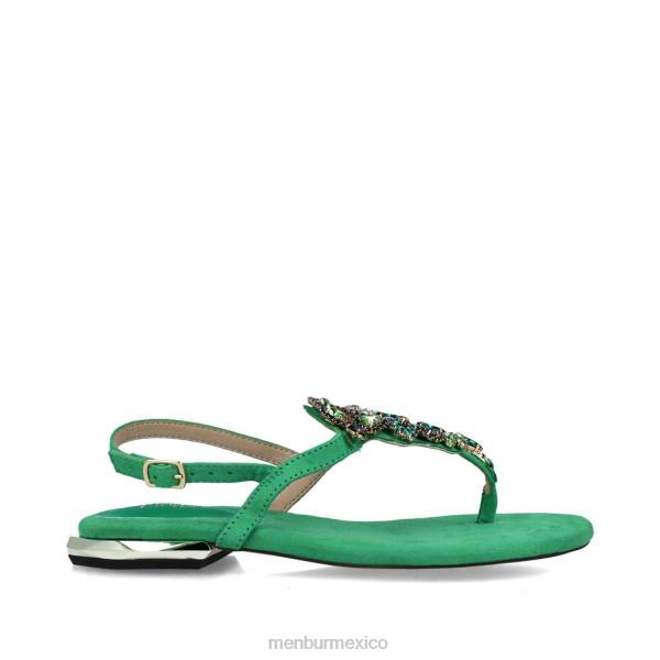 sandalias Menbur normae verde mujer 04JD2614