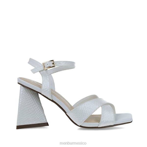 sandalias Menbur octanos blanco mujer 04JD2765