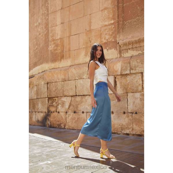 sandalias Menbur pavo amarillo mujer 04JD122