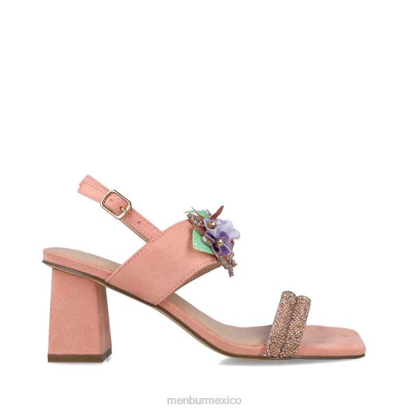 sandalias Menbur pavo real naranja mujer 04JD124