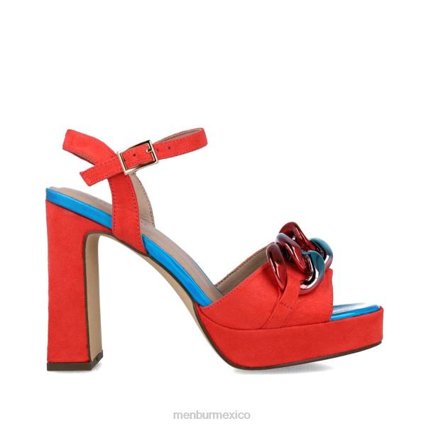 sandalias Menbur retículos coral mujer 04JD2623