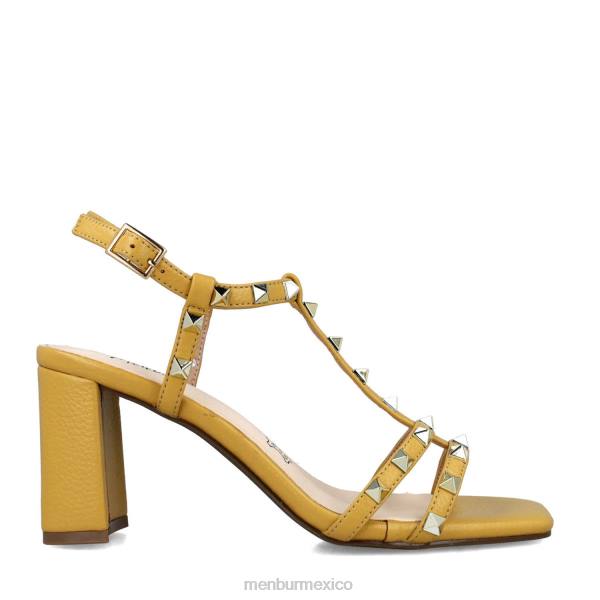 sandalias Menbur sagitario amarillo mujer 04JD2833