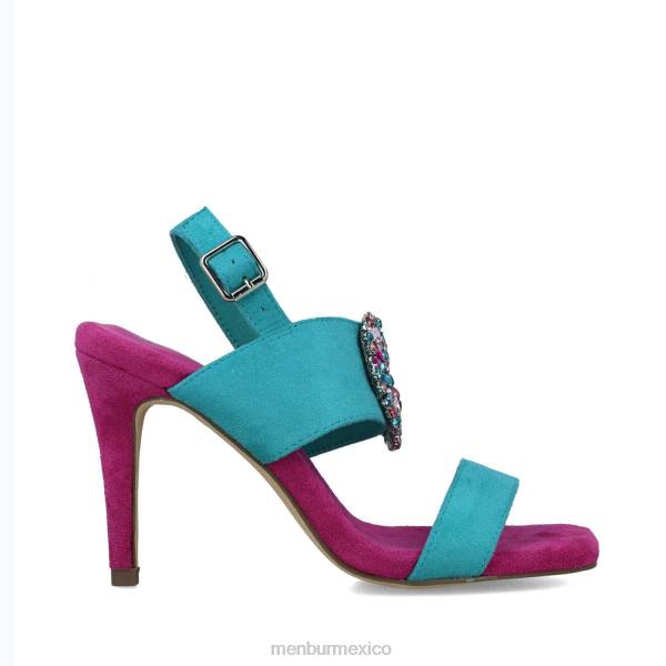 sandalias Menbur sagitario azul medio mujer 04JD2735