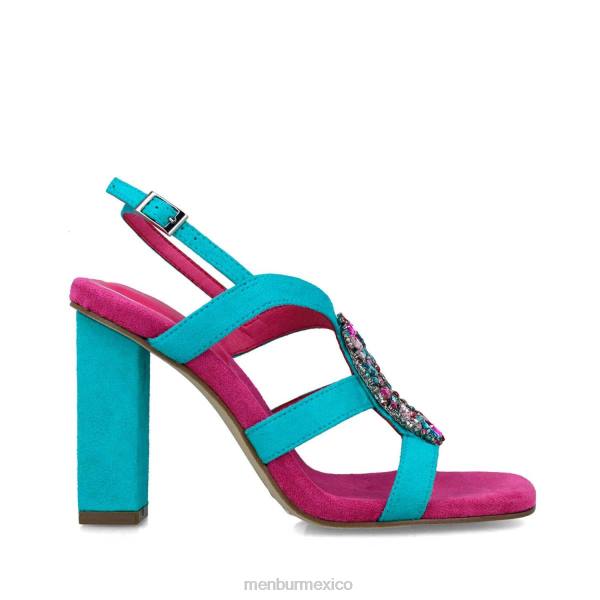 sandalias Menbur sagitario azul medio mujer 04JD2893