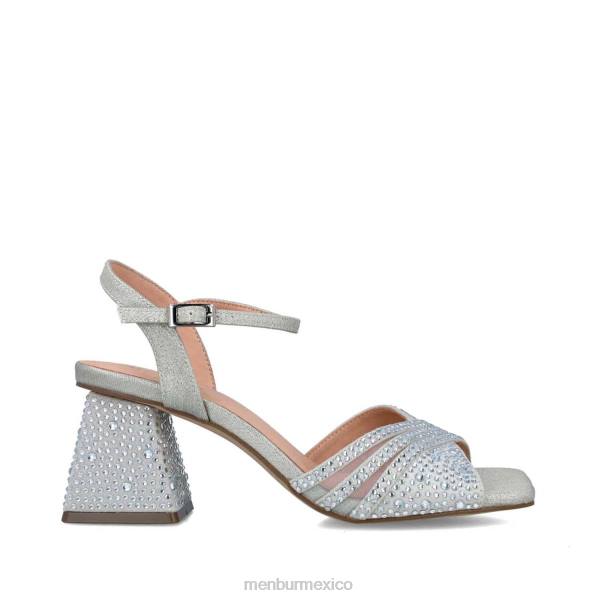 sandalias Menbur sagitario plata mujer 04JD145