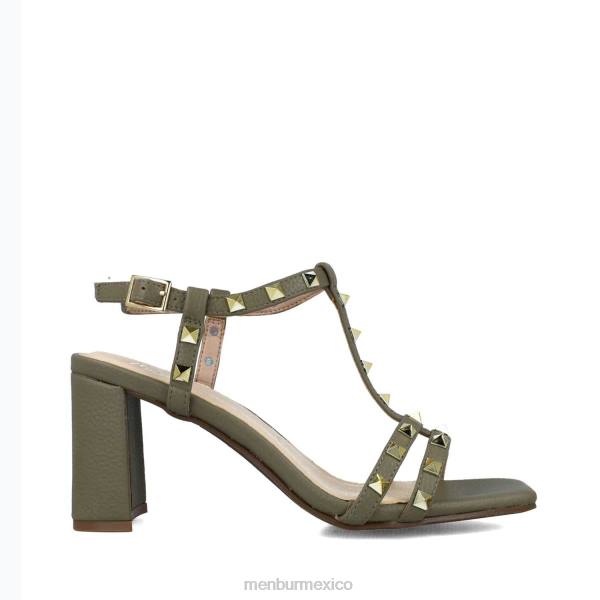 sandalias Menbur sagitario verde mujer 04JD2831