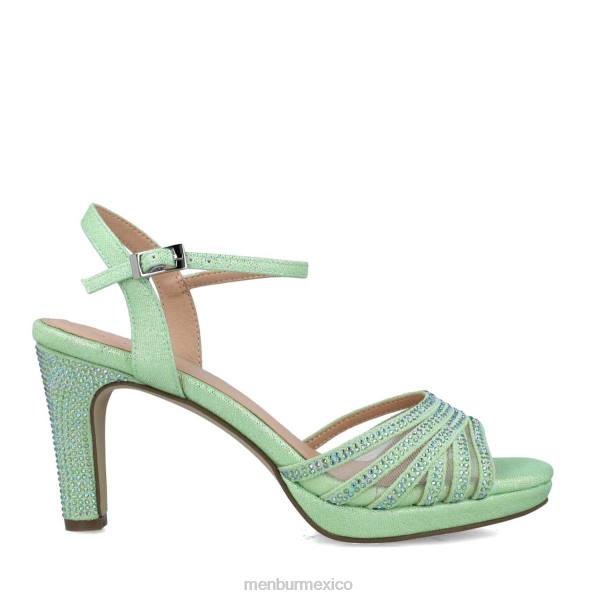 sandalias Menbur sagitario verde mujer 04JD2878