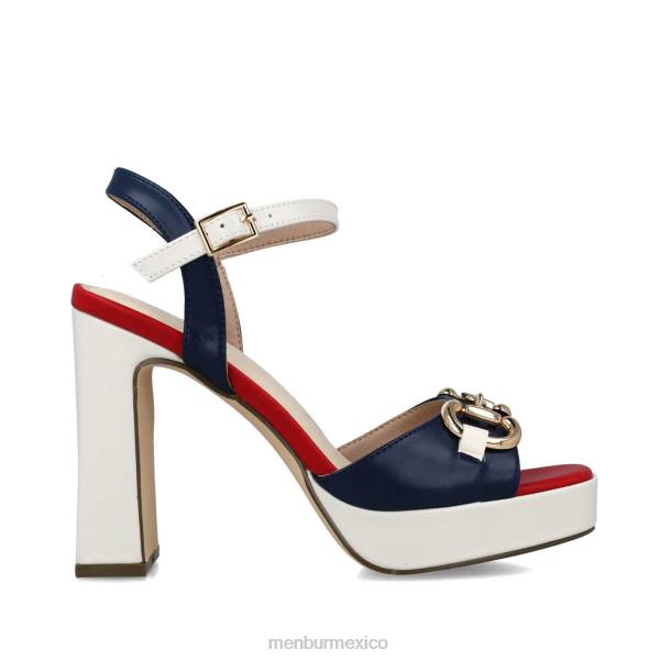 sandalias Menbur serpentario azul oscuro mujer 04JD49