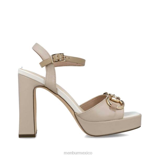 sandalias Menbur serpentario beige mujer 04JD2629