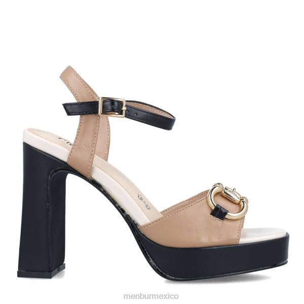 sandalias Menbur serpentario negro mujer 04JD2630