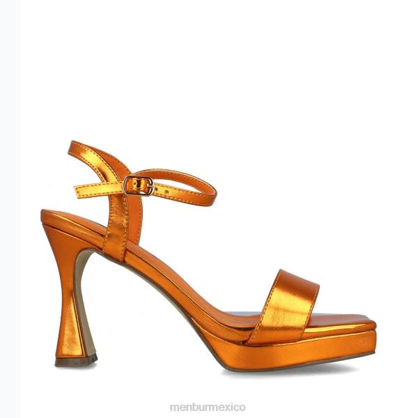 sandalias Menbur triangulo naranja mujer 04JD4