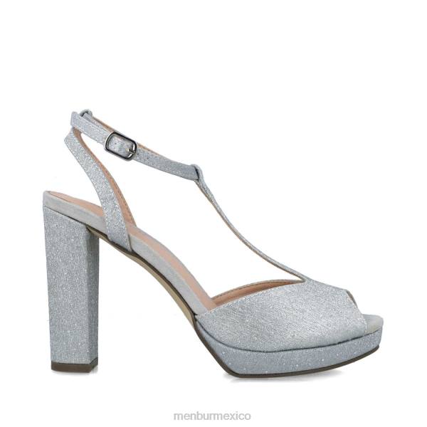 tacones altos Menbur achernar plata mujer 04JD3739