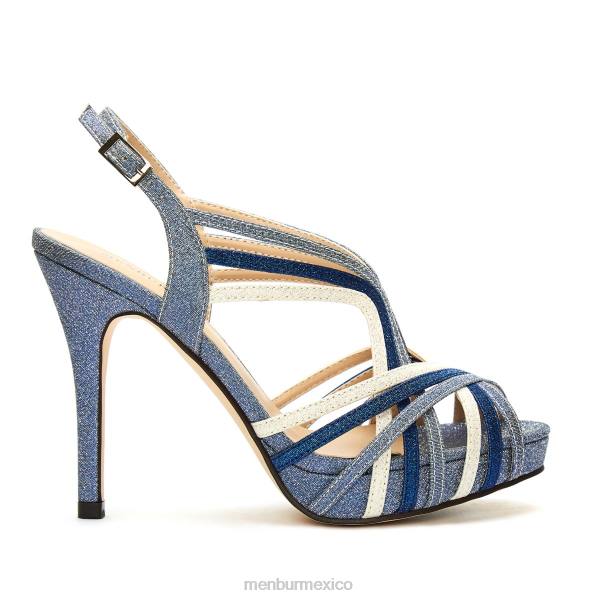 tacones altos Menbur adelfia azul medio mujer 04JD4272