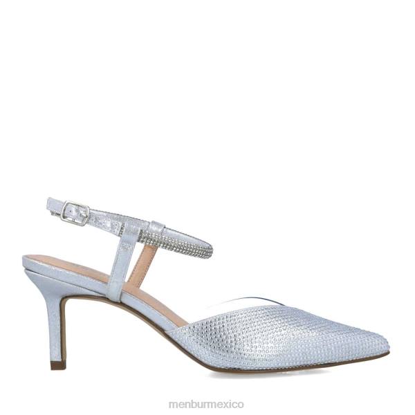tacones altos Menbur aequitas plata mujer 04JD5033