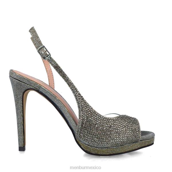tacones altos Menbur aes gris mujer 04JD5036