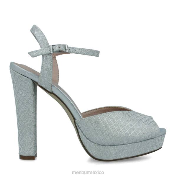 tacones altos Menbur alberobello plata mujer 04JD4062