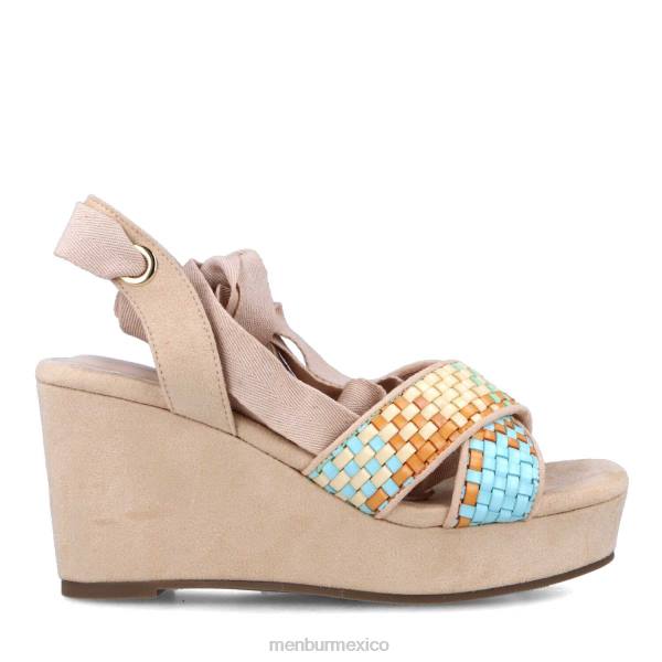 tacones altos Menbur albino beige mujer 04JD5466