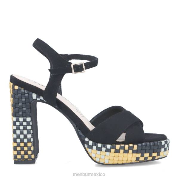 tacones altos Menbur albino negro mujer 04JD1537