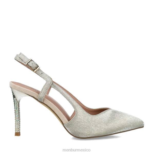 tacones medios y bajos Menbur achernar oro mujer 04JD1586