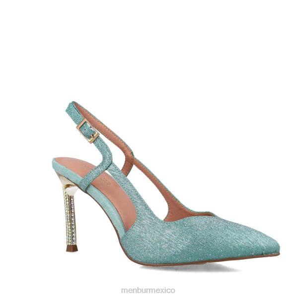 tacones medios y bajos Menbur achernar verde mujer 04JD5549