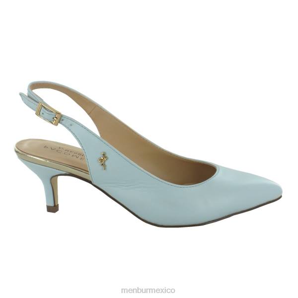 tacones medios y bajos Menbur albarracín azul claro mujer 04JD1845