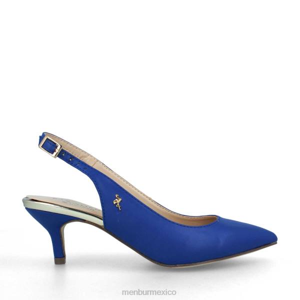 tacones medios y bajos Menbur albarracín azul medio mujer 04JD1844