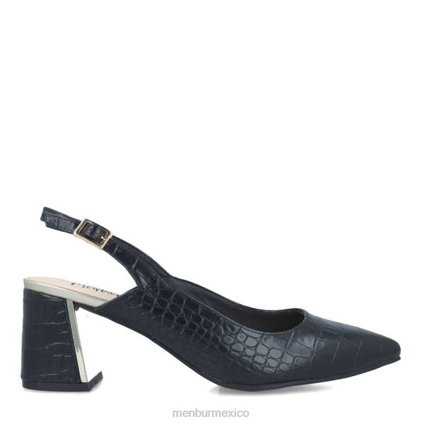 tacones medios y bajos Menbur alpeta negro mujer 04JD1677