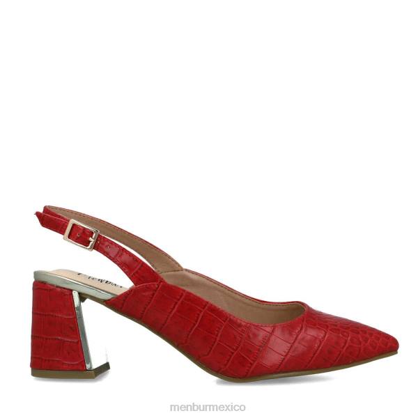 tacones medios y bajos Menbur alpeta rojo mujer 04JD5735