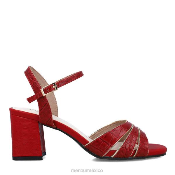 tacones medios y bajos Menbur anaxímenes rojo mujer 04JD1702