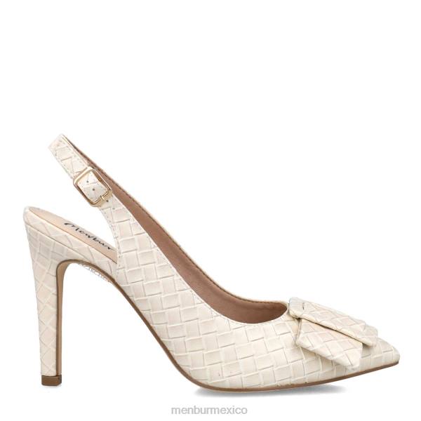 tacones medios y bajos Menbur anortosita blanco mujer 04JD5685