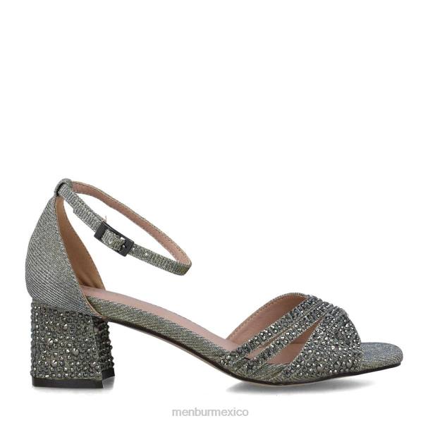 tacones medios y bajos Menbur apatita gris mujer 04JD5677