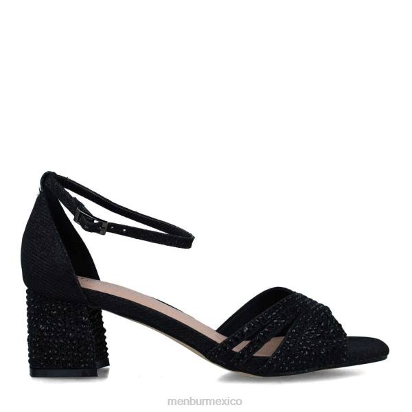 tacones medios y bajos Menbur apatita negro mujer 04JD5676