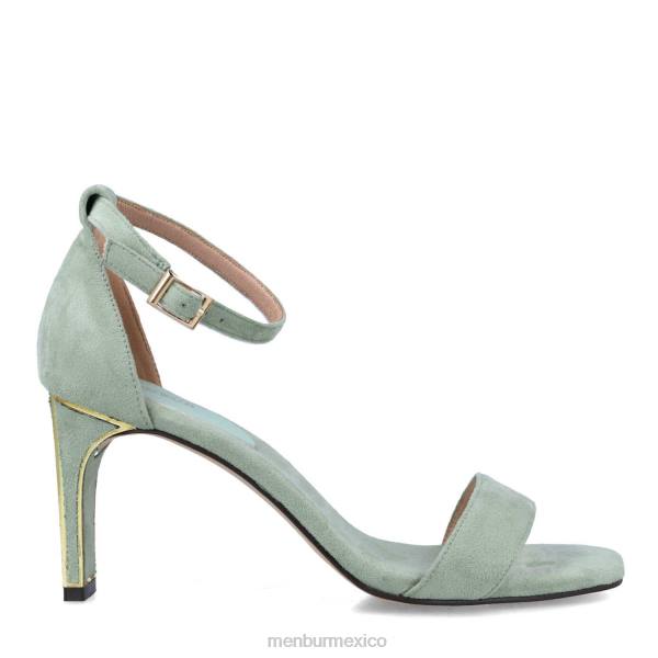 tacones medios y bajos Menbur armonía verde mujer 04JD5825