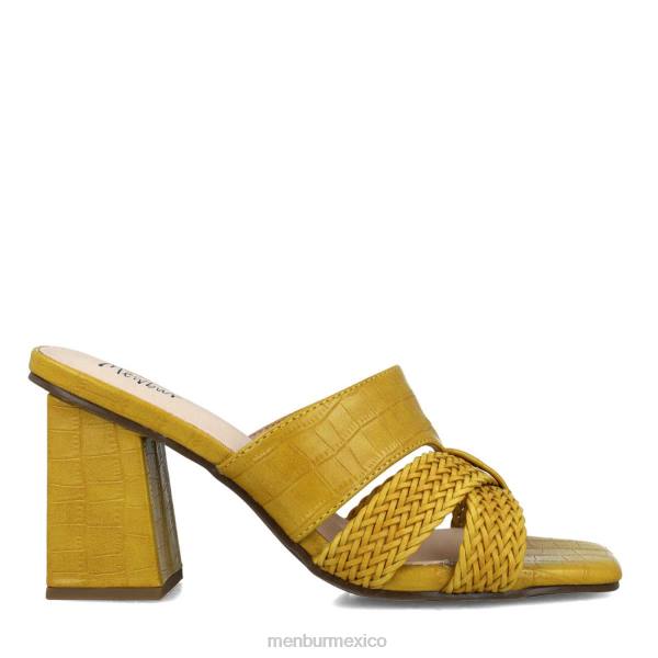 tacones medios y bajos Menbur atreo amarillo mujer 04JD5849