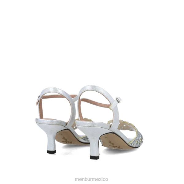 tacones medios y bajos Menbur grosularia plata mujer 04JD5608