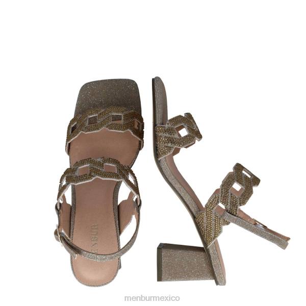 tacones medios y bajos Menbur heósforo oro mujer 04JD5806