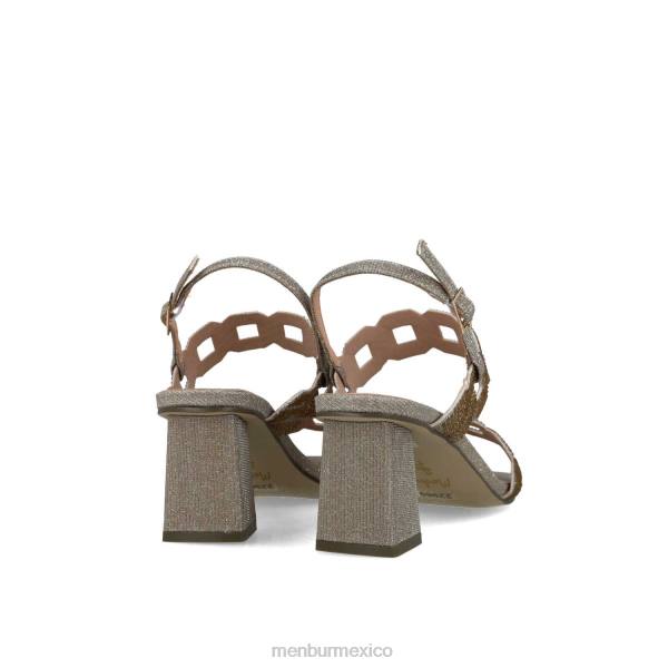 tacones medios y bajos Menbur heósforo oro mujer 04JD5806