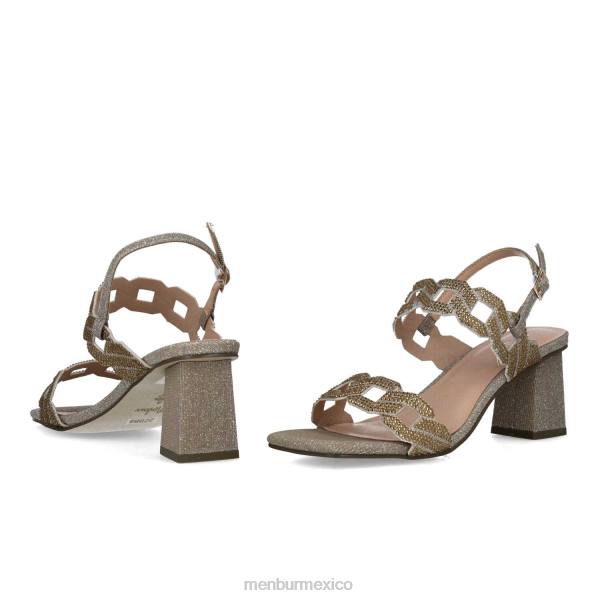 tacones medios y bajos Menbur heósforo oro mujer 04JD5806
