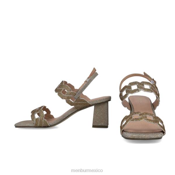 tacones medios y bajos Menbur heósforo oro mujer 04JD5806