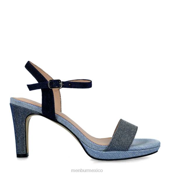 tacones medios y bajos Menbur larimar azul oscuro mujer 04JD5606