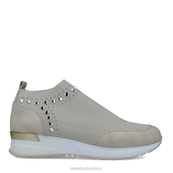 zapatillas Menbur pagado beige mujer 04JD591